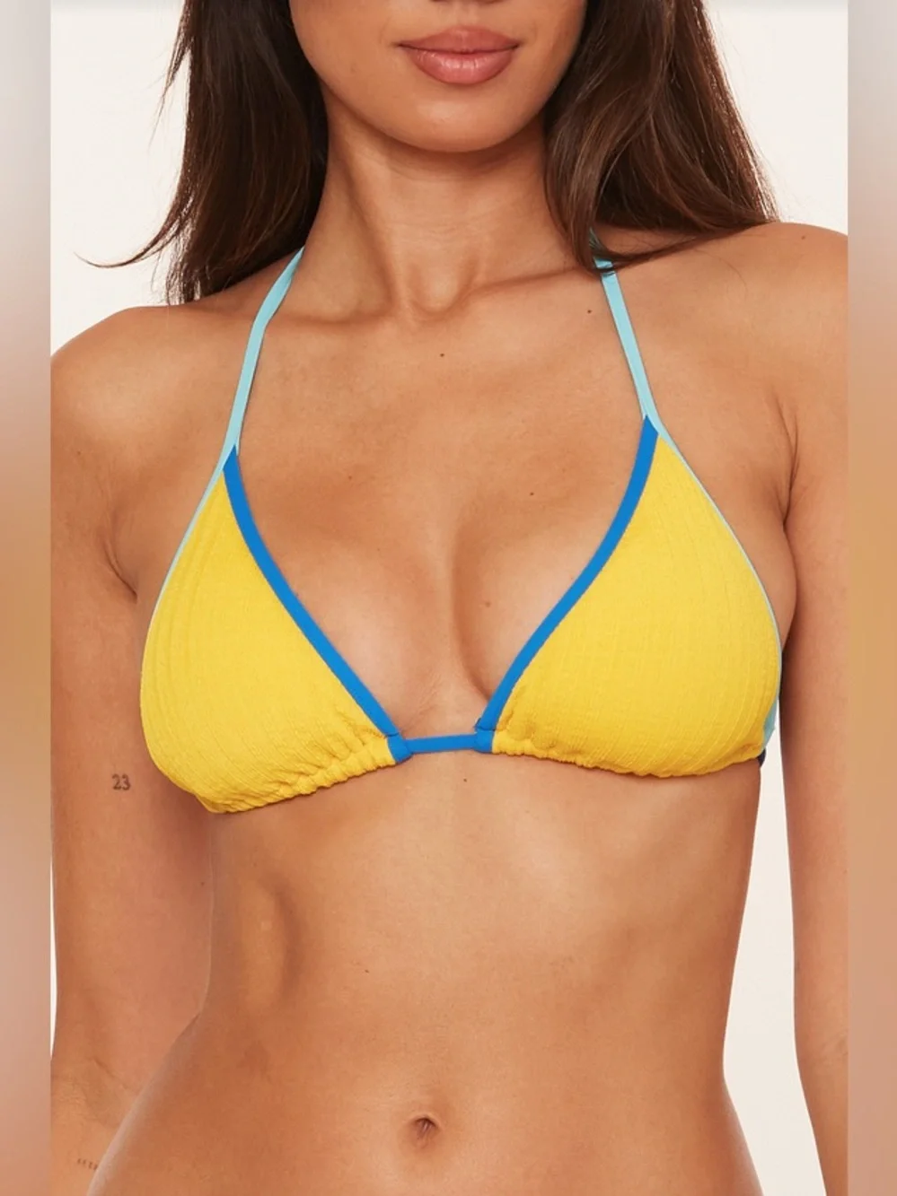 NWT Becca Sun Glow Crinkle Crush Tieside Bikini Set $156 MSRP